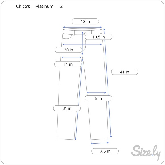 “Platinum” Slim Leg Stretch Jeans { Chico’s Size 2 } - Picture 8 of 8
